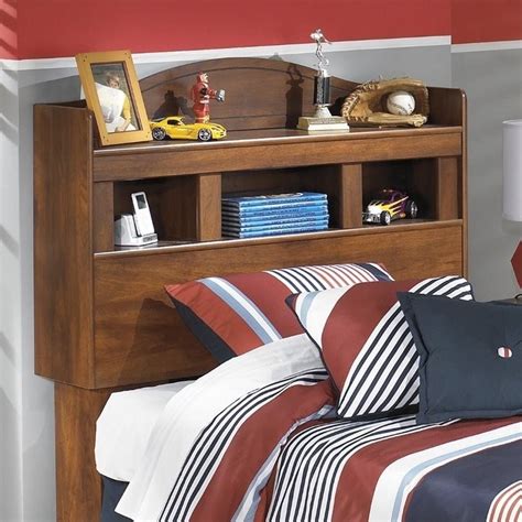 Ashley Furniture Barchan Wood Twin Bookcase Headboard In Brown B228 63