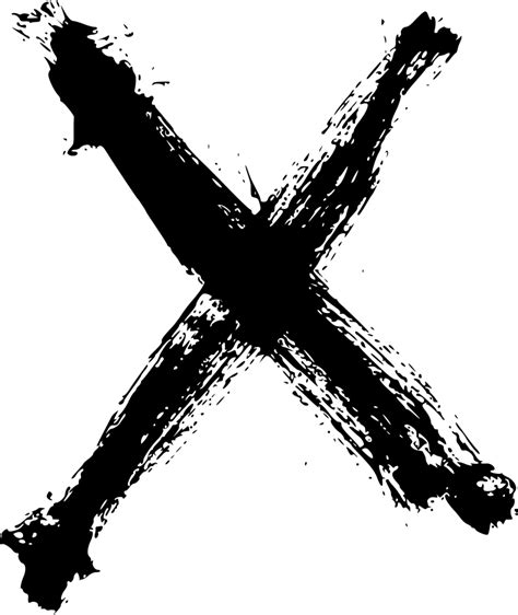 8 Grunge X (PNG Transparent) Vol.2 | OnlyGFX.com