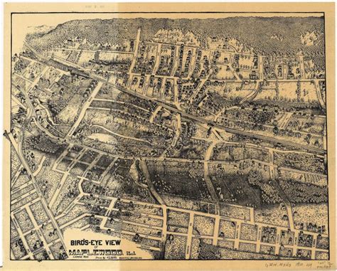 Ancient City Panorama Map From The 19th Century Stock Image Image Of