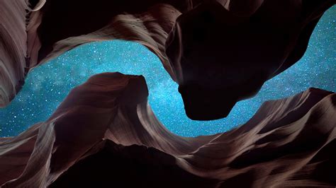 Starry Sky From Antelope Canyon Backiee