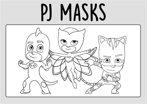 Dibujos De Pj Masks Para Colorear Imprimir Y Colorear