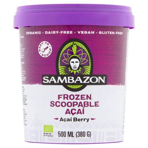 Sambazon Organic Scoopable Acai Sorbet Ocado