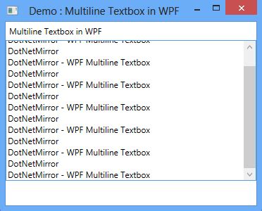 Single Line And Multiline Textbox Textbox Windows Presentation Images