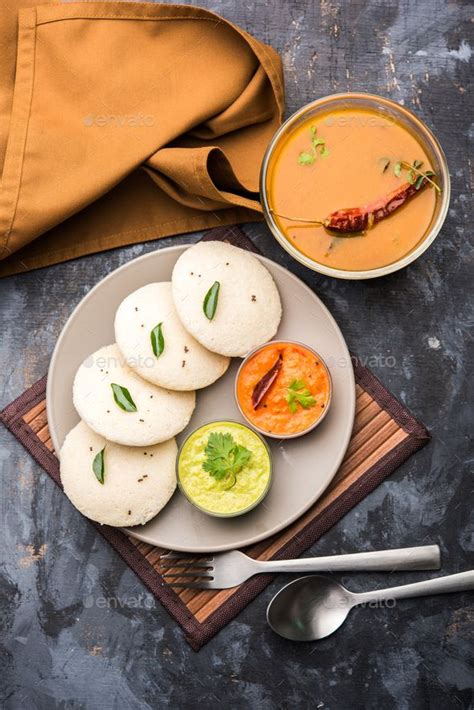 Idli Sambar Indian Food Photography South Indian Food Indian Snack