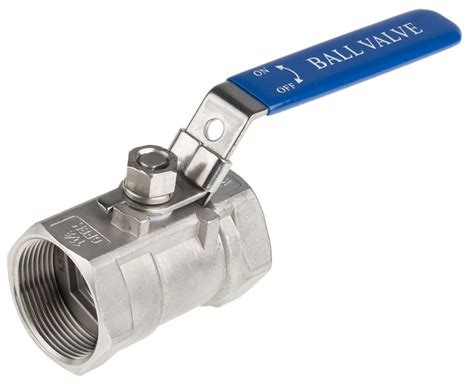 Rs Pro Stainless Steel High Pressure Ball Valve 1 12 In Bspp 2 Way