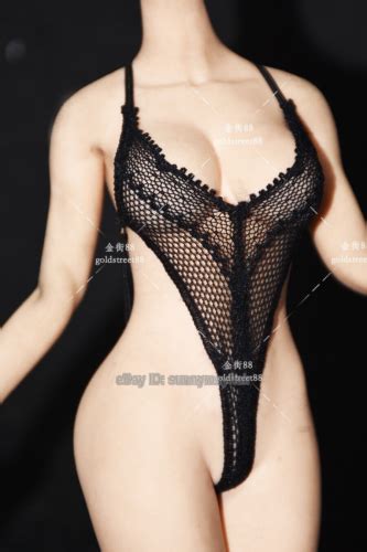 1 6 lace underwear black bodysuit female clothes fit 12 ph tbl figure body toy ebay