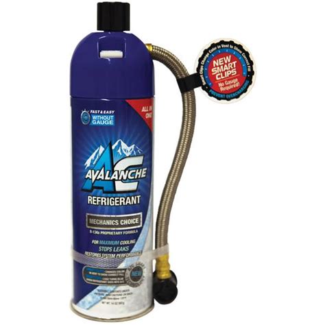 If the freon is too warm the thermostatic expansion valve opens up and allows more freon through if the freon is too cool it restricts the flow of freon. AC Avalanche 14 oz. Refrigerant with Dispenser