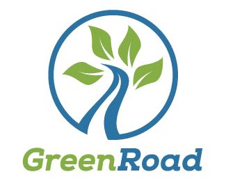 Your destination is reward for safe driving. green road Designed by MaherSh | BrandCrowd