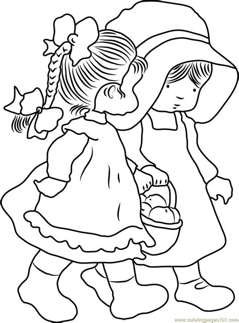 Thousands of online free drawings. Holly Hobbie Friend Coloring Page - Free Holly Hobbie ...