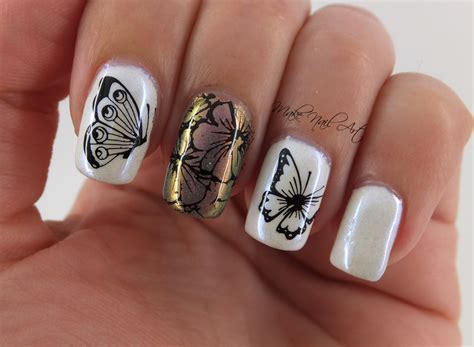 Butterflies Nail Art By Make Nail Art Nailpolis Museum Of Nail Art