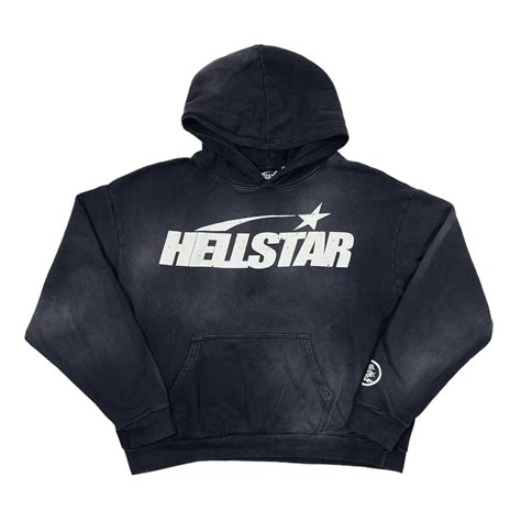Hellstar Studios Basic Logo Hooded Sweatshirt Black Pre Owned