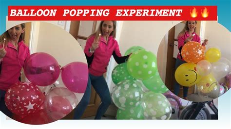 Balloon Popping Experiment Part One Surprise Ending Youtube