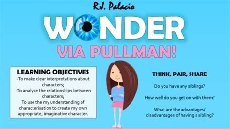 August suffers from severe birth defects that cause his face to appear deformed and mutated. Wonder - Via Pullman! | Teaching Resources