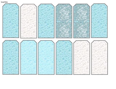 Printable Water Droplet Tags 10 Pages Variety Of Sizes From Etsy