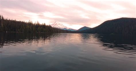 A Stone Throw With Aesthetic View Above The Surface Of A Lake In