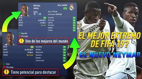Brazilian winger vinicius jr possesses blistering speed to couple with his dazzling tricks. VINICIUS JR puede ser el MEJOR EXTREMO de FIFA 19 en una ...