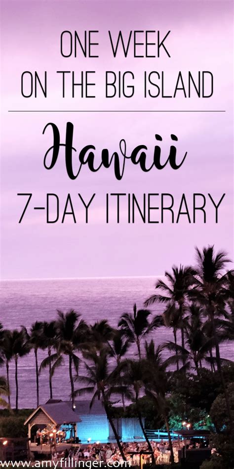 7 Days On Hawaii Island Hawaii Itinerary Big Island Travel Big Island Hawaii