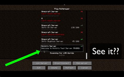 Here you can find my survival server list for minecraft. Notch's Test ServerIP Changed New Ip in Desc. Minecraft Blog
