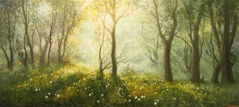 Dandelions Oil Painting By Evgeny Burmakin Artfinder