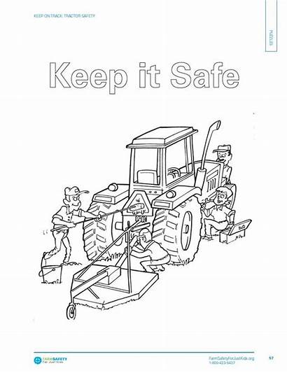 Safety Tractor Coloring Safe Pages Agriculture Keep