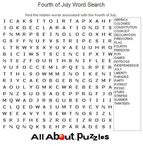 We have 5 great printable of free printable 4th of july crossword puzzles. Sixteen 4th of July Word Search Puzzles | Kitty Baby Love