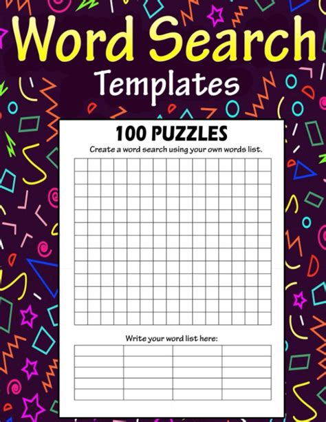 Buy Word Search Templates Make Your Own Word Search With This Blank