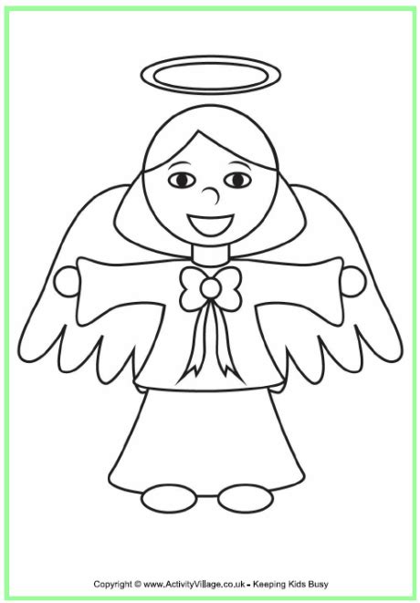 Angel Colouring Page 2