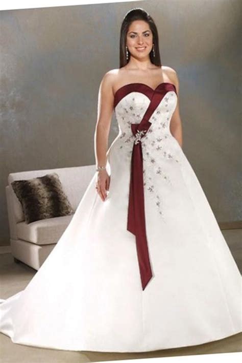 Women's plus size wedding belle dress. Plus size colored wedding dresses cheap - PlusLook.eu ...
