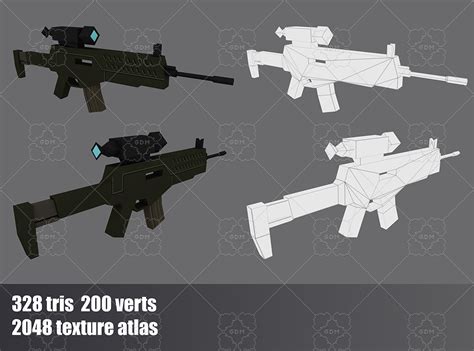Pack Very Simple Assault Rifles Gamedev Market