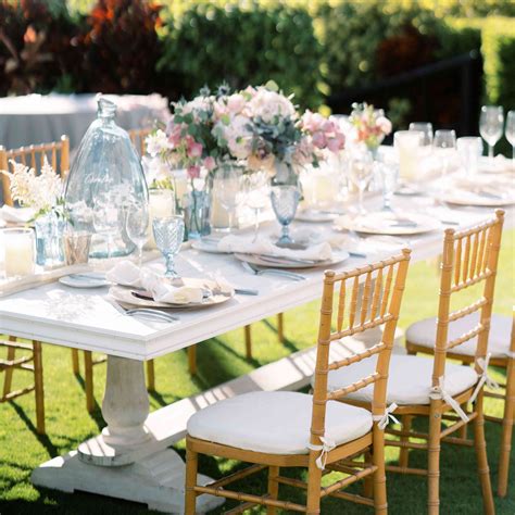 Intimate Rectangle Wedding Reception Table