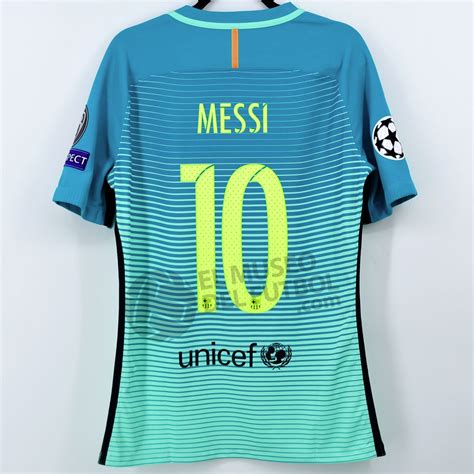 2016 17 Fc Barcelona Third Shirt 10 Messi Champions League El Museo