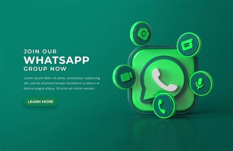 Free Psd 3d Whatsapp Logo With Chat Icons