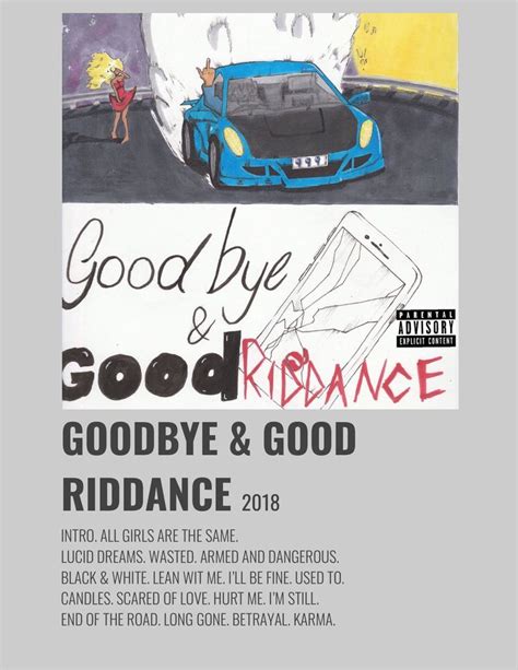 GOODBYE GOOD RIDDANCE Music Poster Ideas Music Poster Design