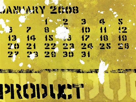 01 Jan2008grunge January 2008 Grunge Calendar Product Flickr