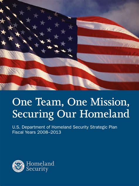 Us Department Of Homeland Security Strategic Plan 20082013 United