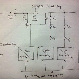 Rangkaian star delta listrik dinamis. Rangkaian Kontaktor Magnet Star Delta Manual : Rangkaian ...