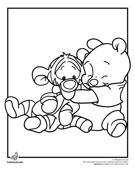 Baby Pooh Bear Coloring Pages Coloring Home