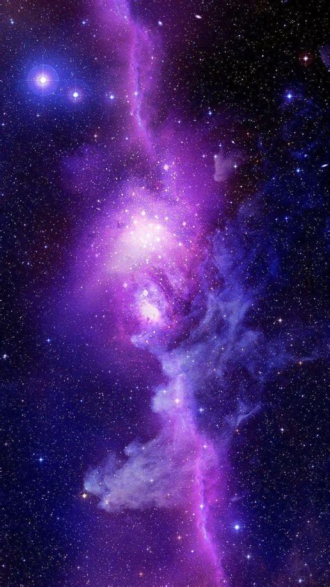 Download Purple Sky Galaxy Iphone Wallpaper