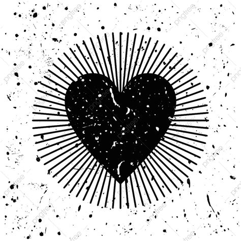 Grunge Valentine Vector Design Images Grunge Black Heart Collection