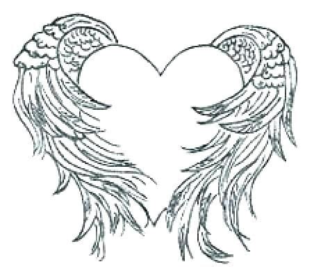 Angel wings printable for coloring. coloring pages angel heart with wings coloring pages angel ...
