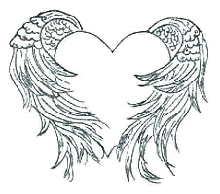 39 angel coloring pages for kids for printing and coloring. coloring pages angel heart with wings coloring pages angel ...