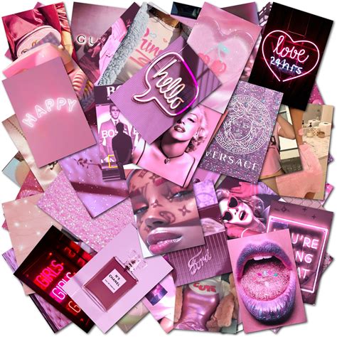 boujee pink aesthetic wall collage kit digital download pink aesthetic images and photos finder