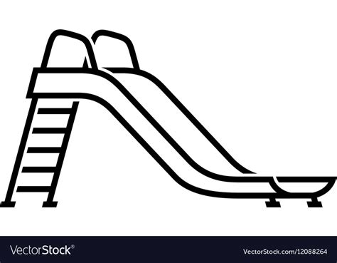 Slide Playground For Children Icon Royalty Free Vector Image