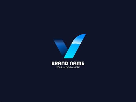 Premium Vector V Modern Letter Logo Design
