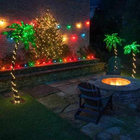 This way you'll have a list of possible trees to choose from making for better planning of your backyard paradise. Curved LED Lighted Palm Tree with Green Canopy - Yard Envy ...