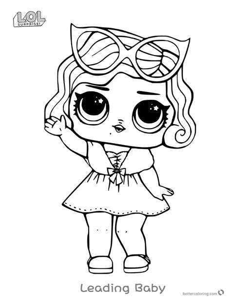 Gather the entire collection of beautiful lol dolls. Leading Baby from LOL Surprise Doll Coloring Pages - Free ...