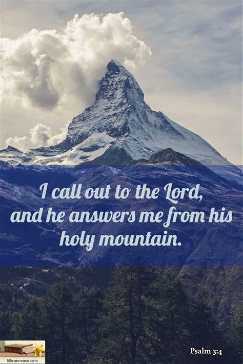 Psalm 34 I Call Out To The Lord And He Answers Me From His Holy