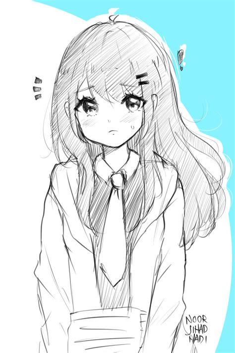 Cute Sketches Anime Drawings Sketches Anime Sketch Cartoon Drawings