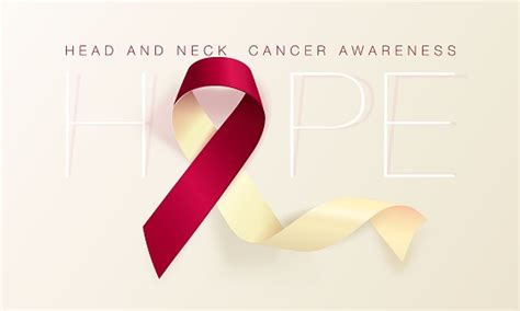 Head And Neck Cancer Awareness Calligraphy Poster Design
