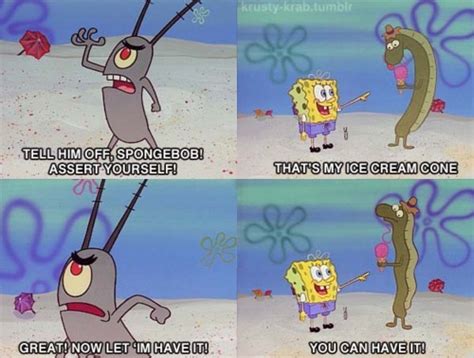 Spongebob Is Assertive Funny Pictures Quotes Pics Photos Images